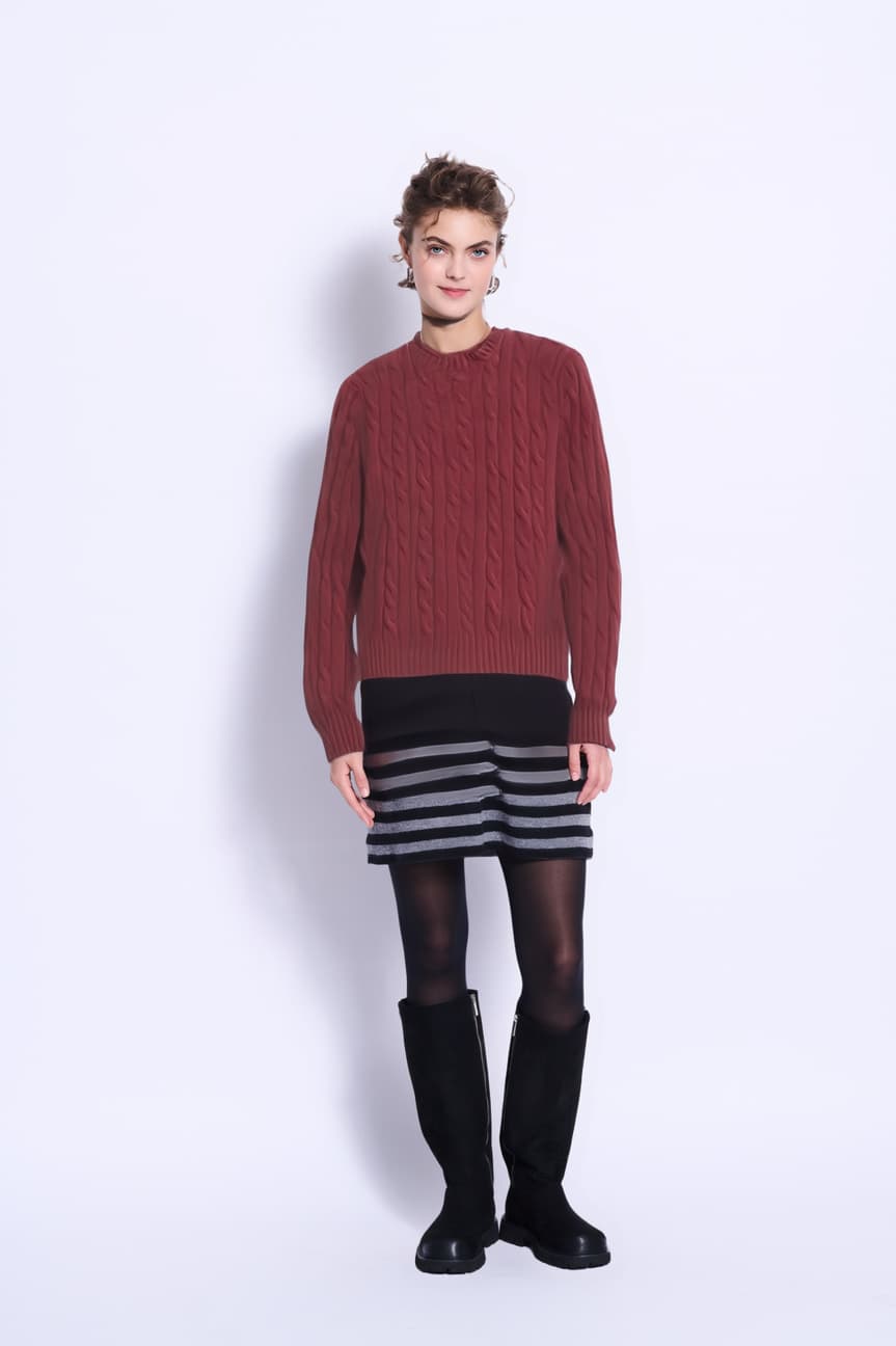 Second body, burgundy — same garment file