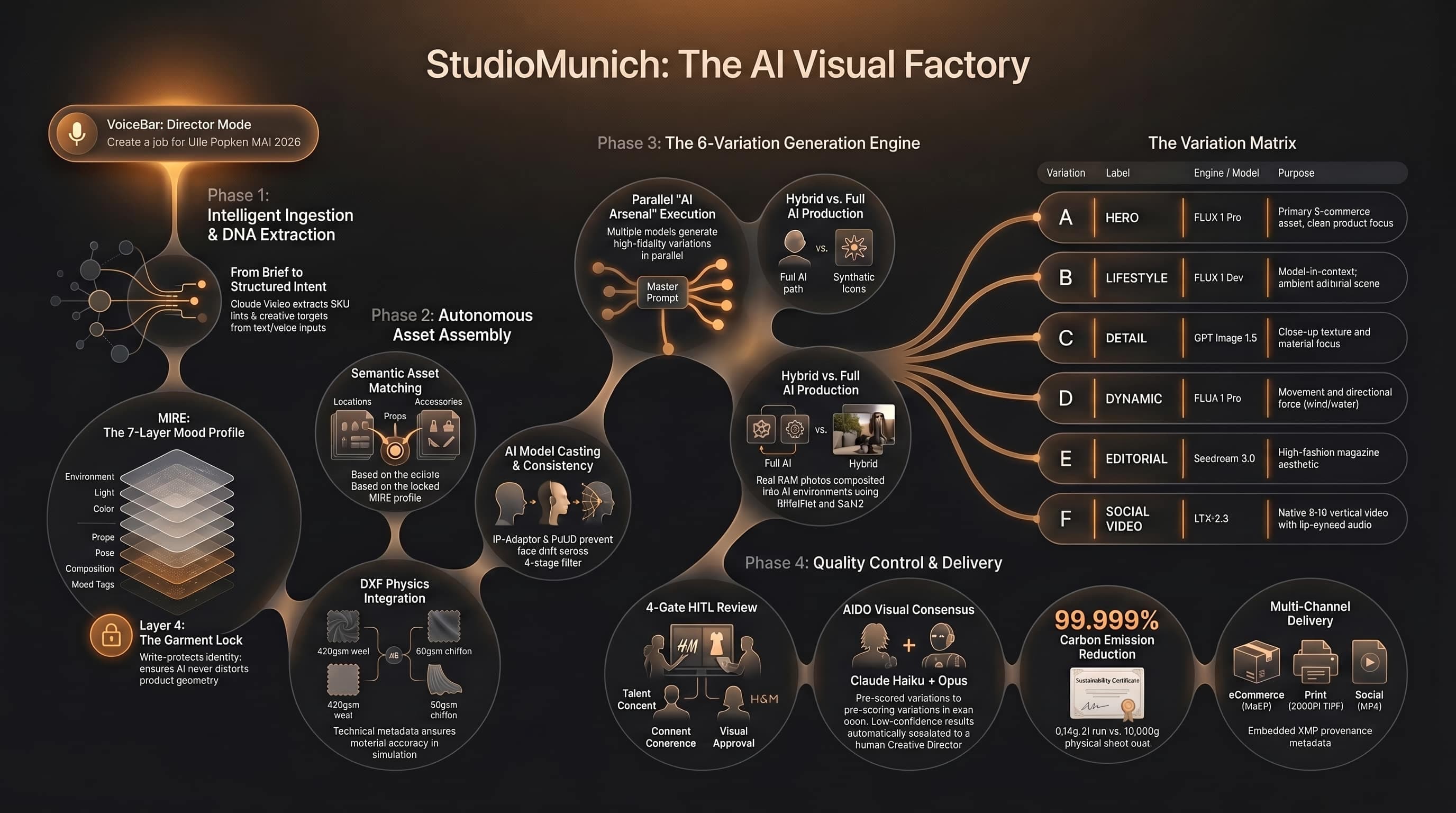VISUAL — the AI Visual Factory, end to end